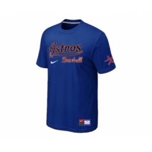 MLB Houston Astros Blue Nike Short Sleeve Practice T-Shirt
