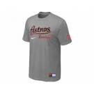 MLB Houston Astros L.Grey Nike Short Sleeve Practice T-Shirt