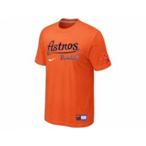 MLB Houston Astros Orange Nike Short Sleeve Practice T-Shirt
