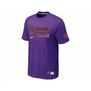 MLB Houston Astros Purple Nike Short Sleeve Practice T-Shirt