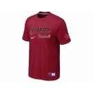 MLB Houston Astros Red Nike Short Sleeve Practice T-Shirt