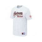 MLB Houston Astros White Nike Short Sleeve Practice T-Shirt