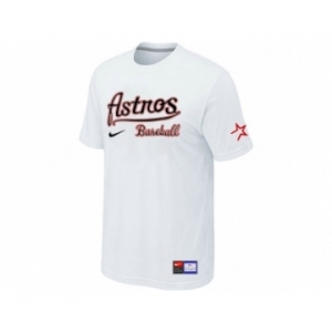 MLB Houston Astros White Nike Short Sleeve Practice T-Shirt