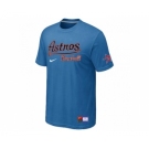 MLB Houston Astros light Blue Nike Short Sleeve Practice T-Shirt