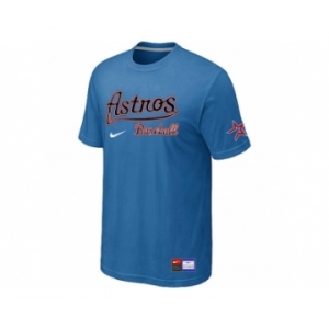 MLB Houston Astros light Blue Nike Short Sleeve Practice T-Shirt