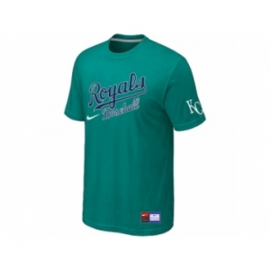 MLB Kansas City Royals Green Nike Short Sleeve Practice T-Shirt