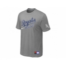 MLB Kansas City Royals L.Grey Nike Short Sleeve Practice T-Shirt