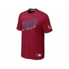 MLB Kansas City Royals Red Nike Short Sleeve Practice T-Shirt