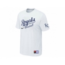 MLB Kansas City Royals White Nike Short Sleeve Practice T-Shirt