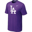 MLB Los Angeles Dodgers Nike Logo Legend Purple T-Shirt