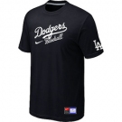 MLB Los Angeles Dodgers Nike Short Sleeve Practice T-Shirt light Black