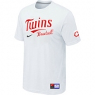 MLB Minnesota Twins White Nike Short Sleeve Practice T-Shirt