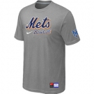 MLB New York Mets L.Grey Nike Short Sleeve Practice T-Shirt