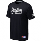 MLB New York Yankees Black Nike Short Sleeve Practice T-Shirt