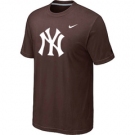 MLB New York Yankees Heathered Brown Nike Blended T-Shirt