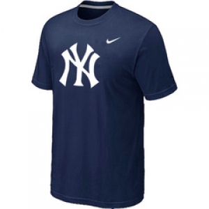 MLB New York Yankees Heathered D.Blue Nike Blended T-Shirt