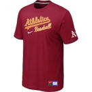 MLB Oakland Athletics Red Nike Short Sleeve Practice T-Shirt