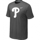 MLB Philadelphia Phillies Heathered D.Grey Nike Blended T-Shirt