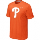 MLB Philadelphia Phillies Heathered Orange Nike Blended T-Shirt