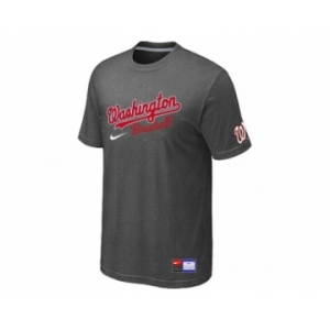 MLB Washington Nationals D.Grey Nike Short Sleeve Practice T-Shirt