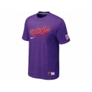 MLB Washington Nationals Purple Nike Short Sleeve Practice T-Shirt