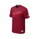 MLB Washington Nationals Red Nike Short Sleeve Practice T-Shirt