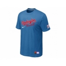 MLB Washington Nationals light Blue Nike Short Sleeve Practice T-Shirt