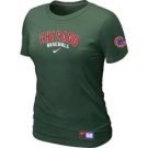 Women MLB Chicago Cubs Nike D.Green Short Sleeve Practice T-Shirt