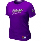 Women MLB Chicago White Sox Nike Purple Away Practice T-Shirt