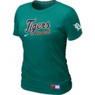 Women MLB Detroit Tigers Nike L.Green Short Sleeve Practice T-Shirt