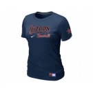 Women MLB Houston Astros D.Blue Nike Short Sleeve Practice T-Shirt