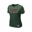 Women MLB Houston Astros D.Green Nike Short Sleeve Practice T-Shirt