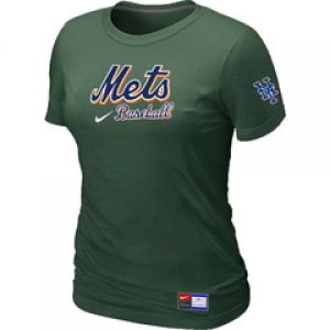 Women MLB New York Mets Nike D.Green Short Sleeve Practice T-Shirt
