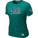 Women MLB New York Mets Nike L.Green Short Sleeve Practice T-Shirt