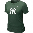 Women MLB New York Yankees Heathered D.Green Nike Blended T-Shirt