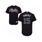 Atlanta Braves #15 Tony Sanchez Blue Flexbase Authentic Collection MLB Jersey