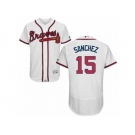 Atlanta Braves #15 Tony Sanchez White Flexbase Authentic Collection MLB Jersey