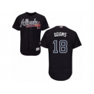 Atlanta Braves #18 Matt Adams Blue Flexbase Authentic Collection MLB Jersey