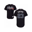 Atlanta Braves #23 Danny Santana Blue Flexbase Authentic Collection MLB Jersey