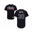 Atlanta Braves #30 Jason Motte Blue Flexbase Authentic Collection MLB Jersey