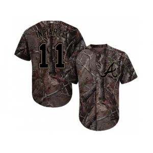 Men Atlanta Braves #11 Ender Inciarte Camo Realtree Collection Cool Base Stitched MLB Jersey