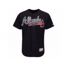 Men's Atlanta Braves Blank Majestic Navy Flexbase Authentic Collection Team Jersey