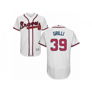 Men's Majestic Atlanta Braves #39 Jason Grilli White Flexbase Authentic Collection MLB Jersey