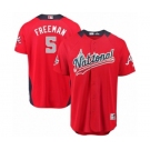 Men's Majestic Atlanta Braves #5 Freddie Freeman Game Red National League 2018 MLB All-Star MLB Jersey