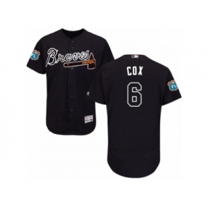 Men's Majestic Atlanta Braves #6 Bobby Cox Blue Flexbase Authentic Collection MLB Jersey