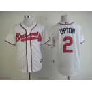 mlb jerseys atlanta braves #2 upton white