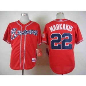 mlb jerseys atlanta braves #22 markakis red[markakis]