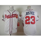 mlb jerseys atlanta braves #23 justice white[justice]