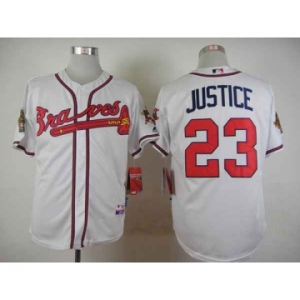 mlb jerseys atlanta braves #23 justice white[justice]