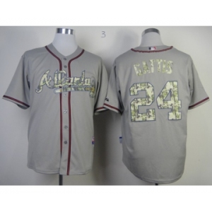 mlb jerseys atlanta braves #24 gattis grey[number camo]